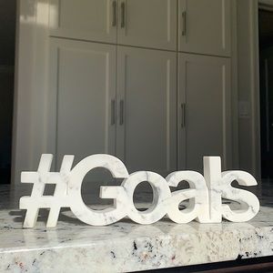 #Goals Marble Decoration